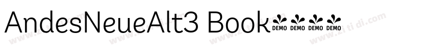 AndesNeueAlt3 Book字体转换